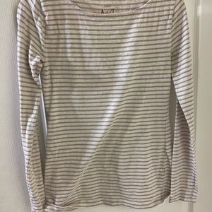 Sparkly striped J Crew long sleeve
